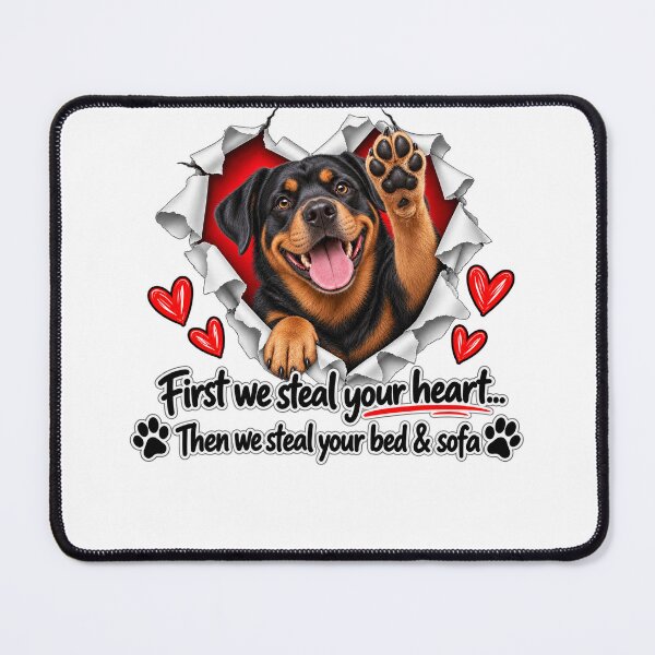 Item preview, Funny Rottweiler Dog Sofa Quote designed and sold by luu phong.