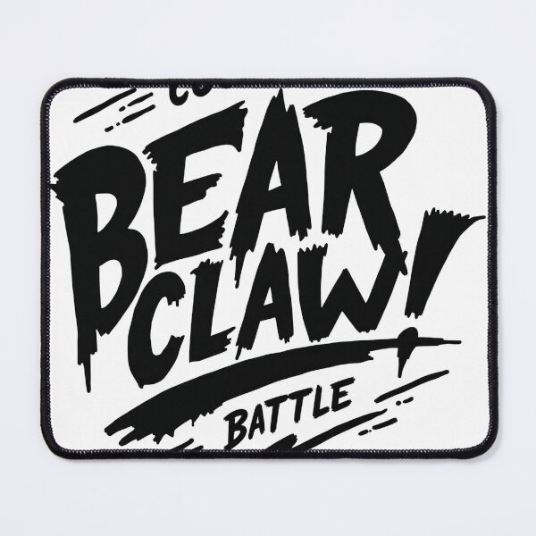 Item preview, Bear Claw Battle: Couching Typography Art designed and sold by Qubivibe.