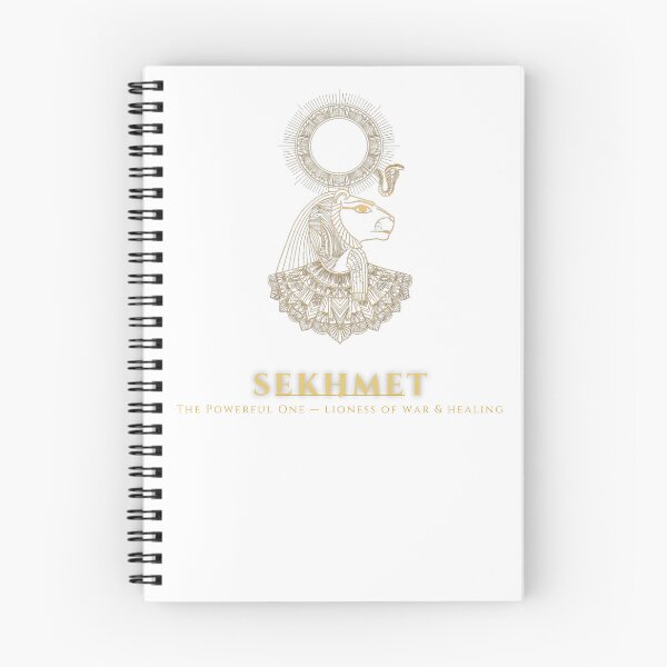 Item preview, Sekhmet Egyptian Lioness Goddess Gold Line Art designed and sold by HexAndHearth.