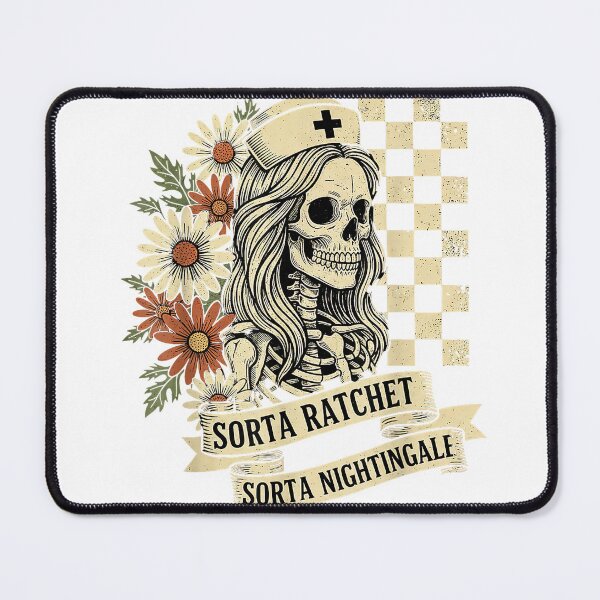 Item preview, Halloween Nurse Life Nursing Sorta Ratchet Sorta Nightingale T-Shirt designed and sold by Stickerbynp1.
