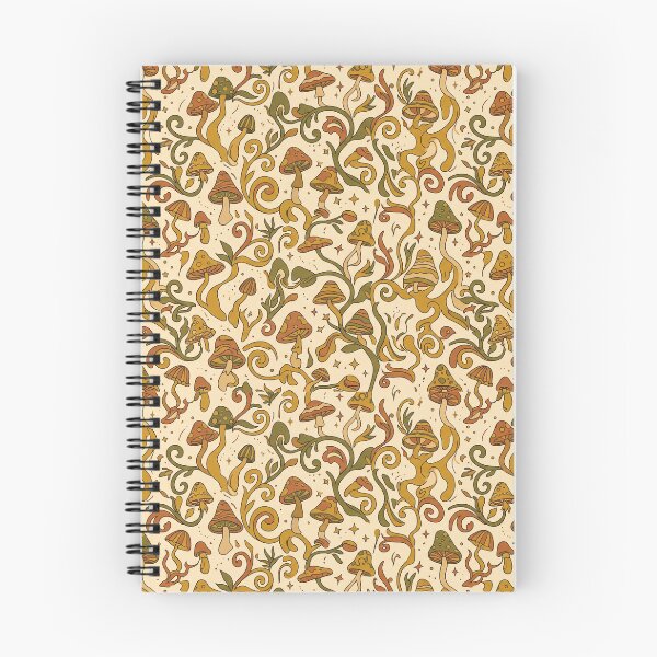 Item preview, Vintage Groovy Mushrooms Earthy Wavy Pattern designed and sold by tropicaltee.