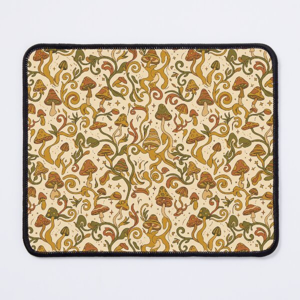 Item preview, Vintage Groovy Mushrooms Earthy Wavy Pattern designed and sold by tropicaltee.
