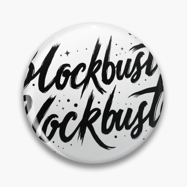 Item preview, Blockbuster Badge - Throwback Hand Lettering Art designed and sold by Qubivibe.