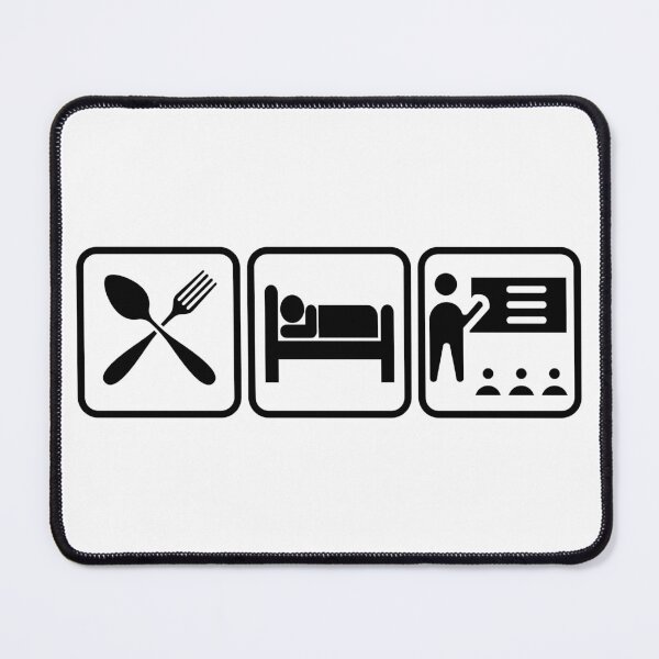 Item preview, eat sleep teach designed and sold by MoodleDoon.