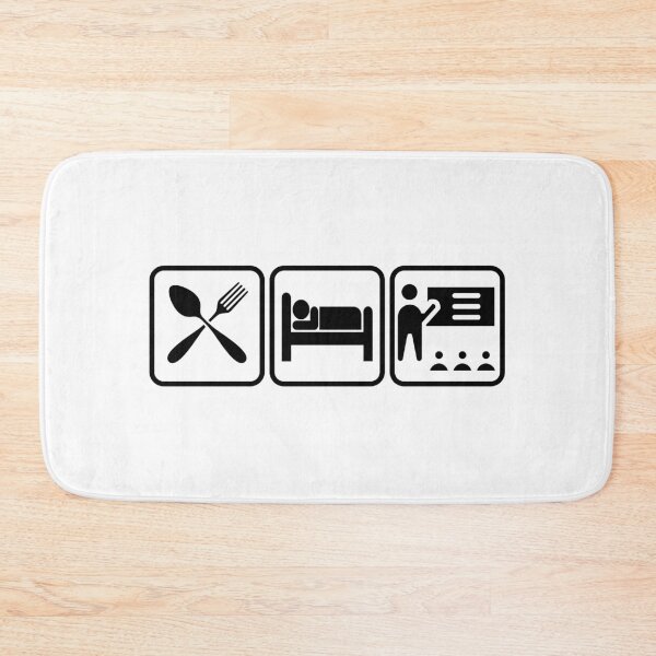 Item preview, eat sleep teach designed and sold by MoodleDoon.