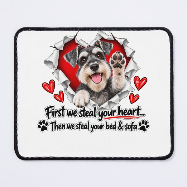 Item preview, Funny Schnauzer Dog Sofa Quote designed and sold by luu phong.