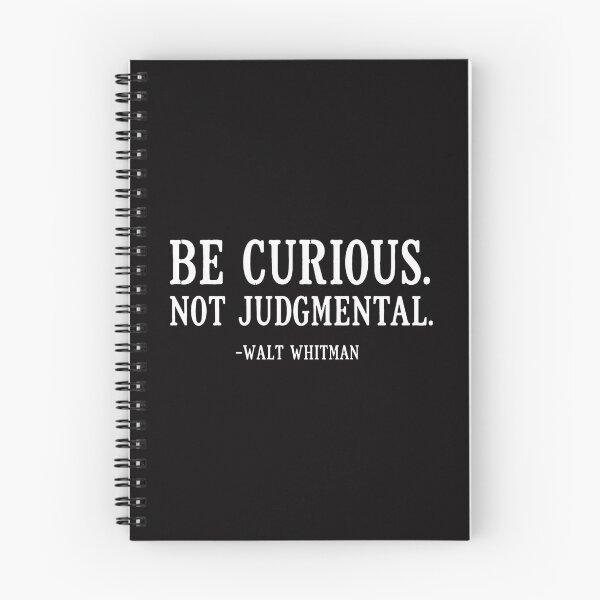 Item preview, Be Curious Not Judgmental Walt Whitman Quote designed and sold by hamid-lew-haven.