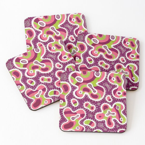 Item preview, Funky Pink and Lime Green Organic Pattern designed and sold by Fani*.
