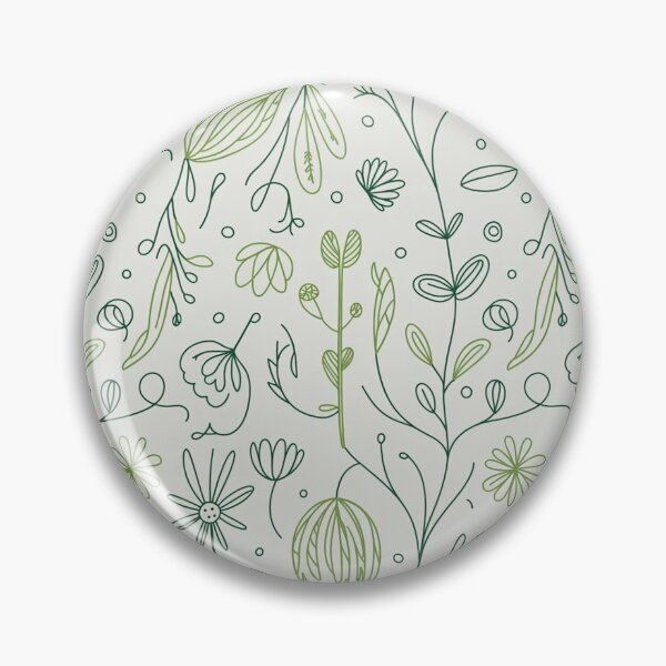 Item preview, Botanical Wildflower Line Art Pattern designed and sold by Mindful Wall Art Studio.