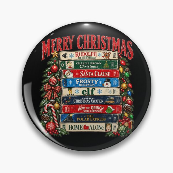 Item preview, Merry Christmas Retro VHS Tapes Holiday Movies Tree Nostalgia Art designed and sold by luffyShop1.