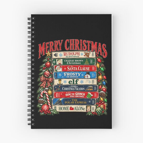 Item preview, Merry Christmas Retro VHS Tapes Holiday Movies Tree Nostalgia Art designed and sold by luffyShop1.
