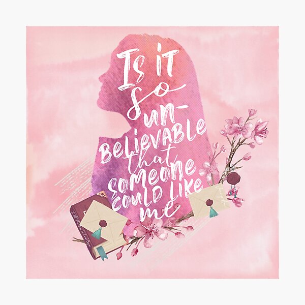 lara jean song covey - to all the boys Photographic Print
