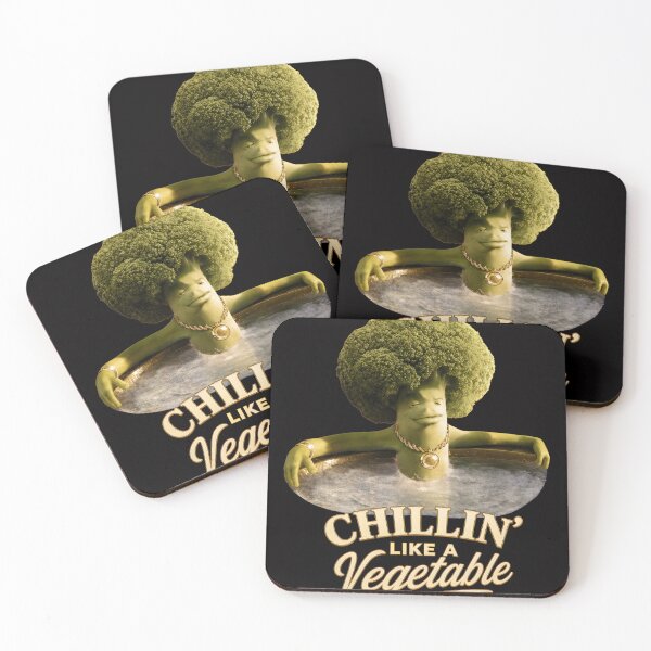 Item preview, Broccoli Afro Hot Tub Chill Vibes  designed and sold by hamid-lew-haven.
