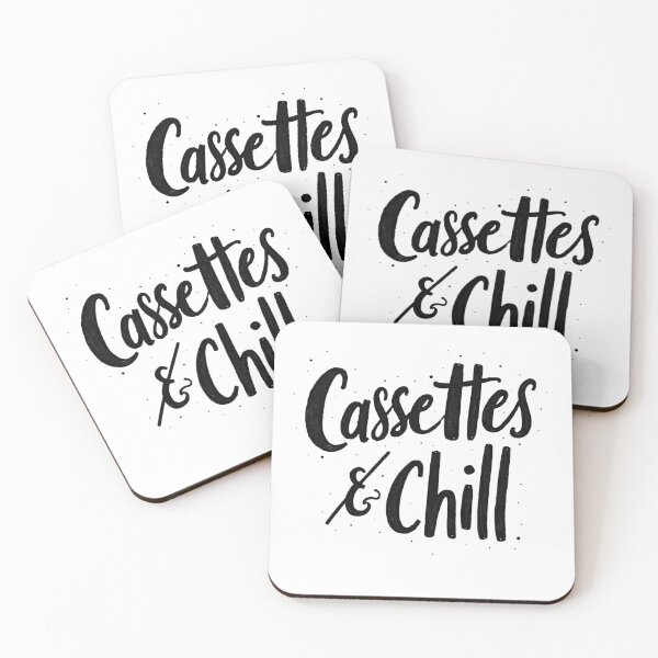 Item preview, Cassettes & Chill - Retro Hand Lettering Design designed and sold by Qubivibe.