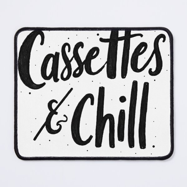 Item preview, Cassettes & Chill - Retro Hand Lettering Design designed and sold by Qubivibe.