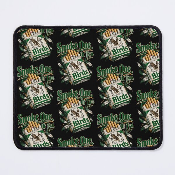 Item preview, Smoke One Or Two Green Retro Cigarette Pack Football Champion Birds Fan Art designed and sold by lionSutuShop.