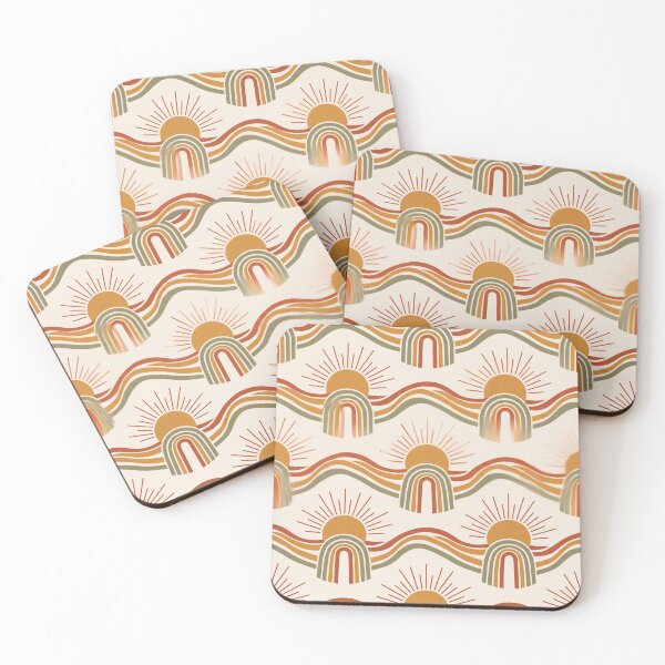 Item preview, Retro Canyon Sunburst and Wavy Stripes designed and sold by tropicaltee.