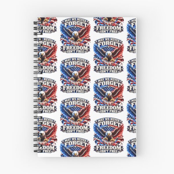 Item preview, May We Never Forget Freedom Isnt Free American Bald Eagle Flag Art designed and sold by ZaDonShop.