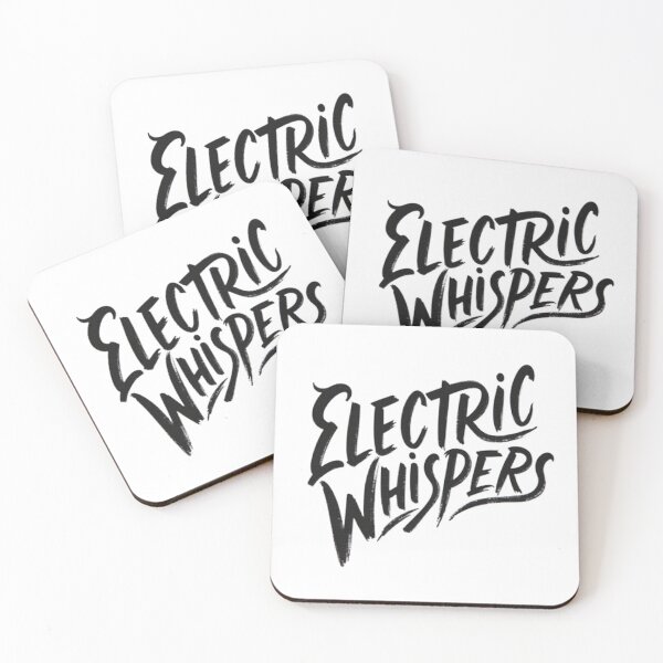 Item preview, Bold Black Ink 'ELECTRIC WHISPERS' - Tattoo Flash Style Typography designed and sold by Qubivibe.