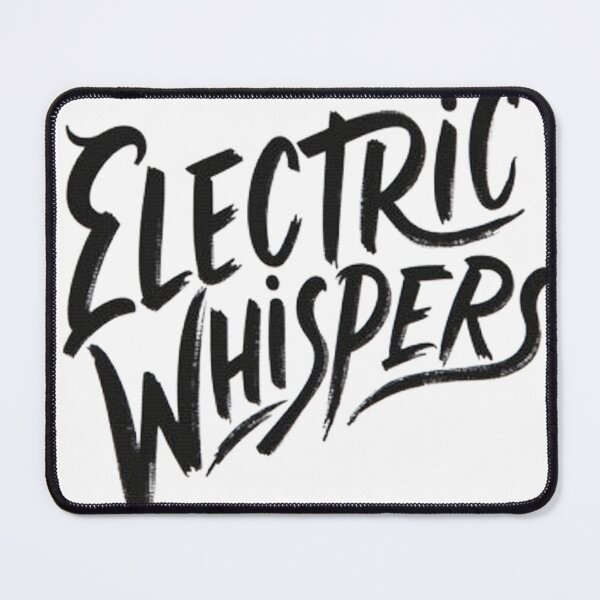 Item preview, Bold Black Ink 'ELECTRIC WHISPERS' - Tattoo Flash Style Typography designed and sold by Qubivibe.