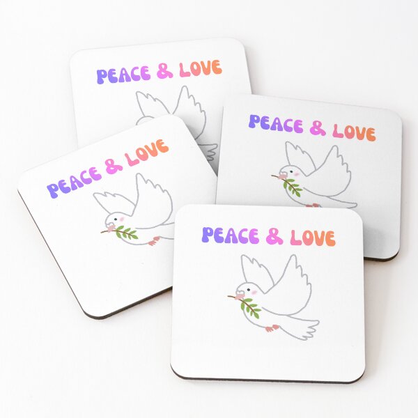 Item preview, peace and love vintage retro groovy 70s typography  designed and sold by stileepensieri.