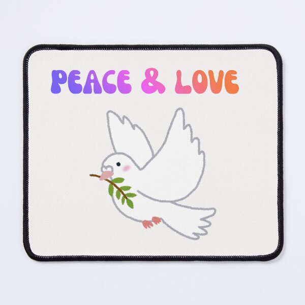 Item preview, peace and love vintage retro groovy 70s typography designed and sold by stileepensieri.