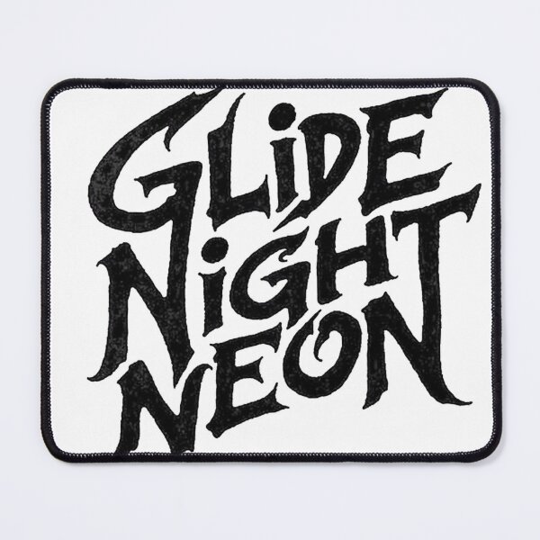 Item preview, GLIDE NIGHT NEON - Bold Black Ink Typography Design designed and sold by Qubivibe.