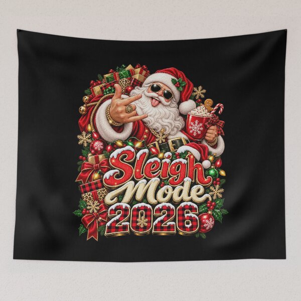 Item preview, Sleigh Mode 2026 Cool Rock Santa Sunglasses Christmas Holiday Art designed and sold by JapanAnimeSH1.
