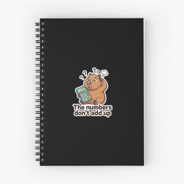 Item preview, Capybara with Calculator - The Numbers Don't Add Up designed and sold by EddMen.