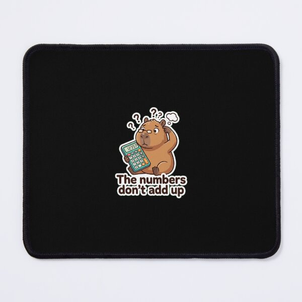 Item preview, Capybara with Calculator - The Numbers Don't Add Up designed and sold by EddMen.