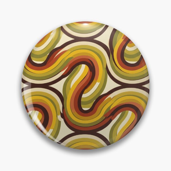 Item preview, 70s Serpentine Rainbow Stripes Earthy Retro designed and sold by tropicaltee.