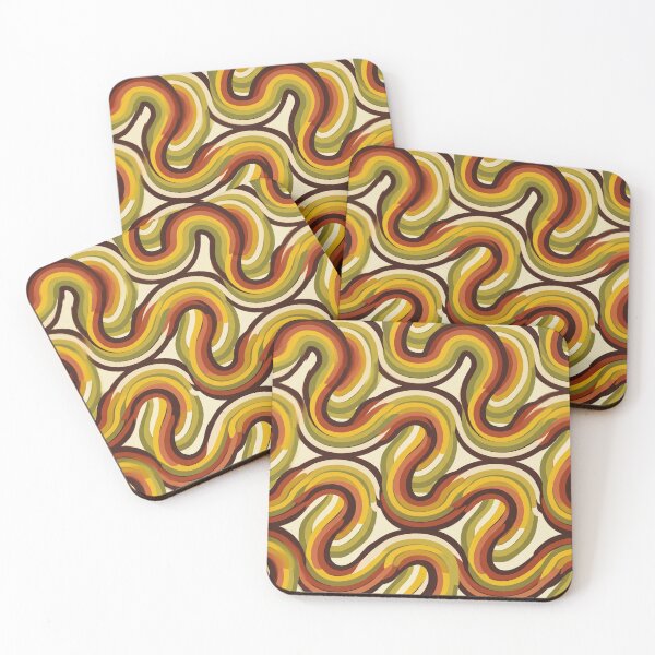 Item preview, 70s Serpentine Rainbow Stripes Earthy Retro designed and sold by tropicaltee.