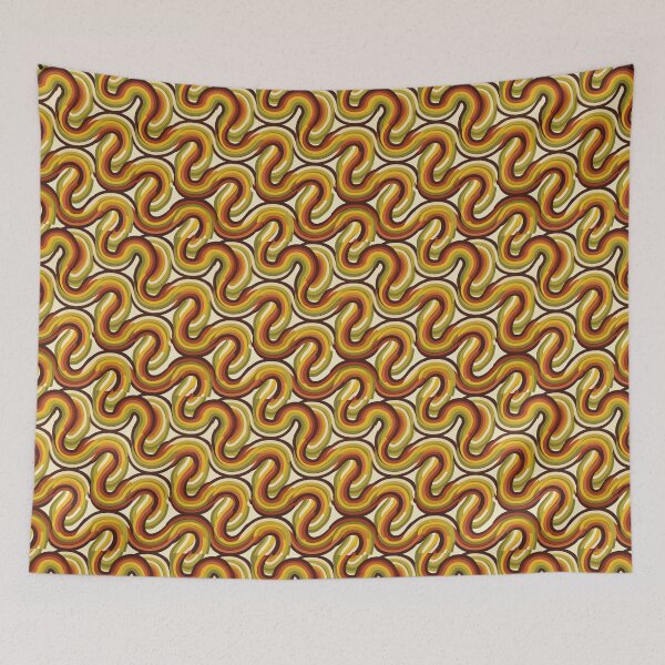 Item preview, 70s Serpentine Rainbow Stripes Earthy Retro designed and sold by tropicaltee.