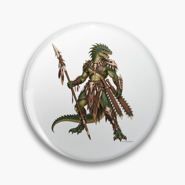 Item preview, Lizard warrior The Savage Scale Hunter designed and sold by BlingandGifts.