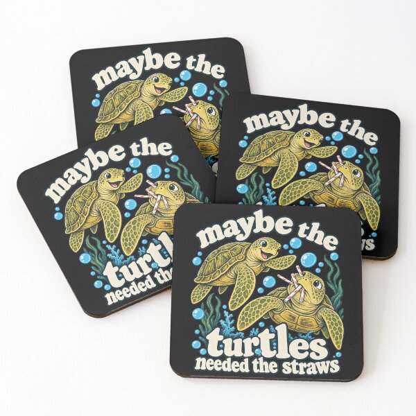 Item preview, Maybe The Turtles Needed The Straws Sarcastic Sea Turtle Humor Art designed and sold by lionSutuShop.