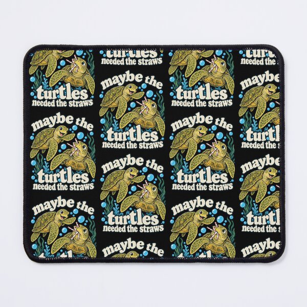 Item preview, Maybe The Turtles Needed The Straws Sarcastic Sea Turtle Humor Art designed and sold by lionSutuShop.