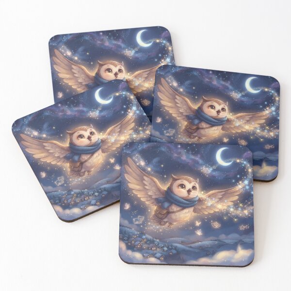 Item preview, Dreamy Magical Owl Art designed and sold by Azurart2.