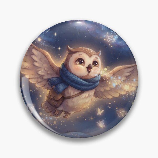 Item preview, Dreamy Magical Owl Art designed and sold by Azurart2.