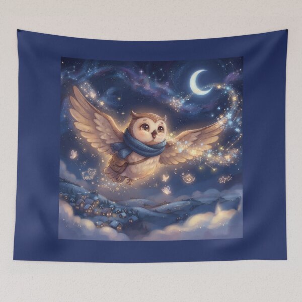 Item preview, Dreamy Magical Owl Art designed and sold by Azurart2.