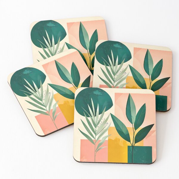Item preview, Modern Geometric Plant Composition  designed and sold by Vicky Brago-Mitchell®.