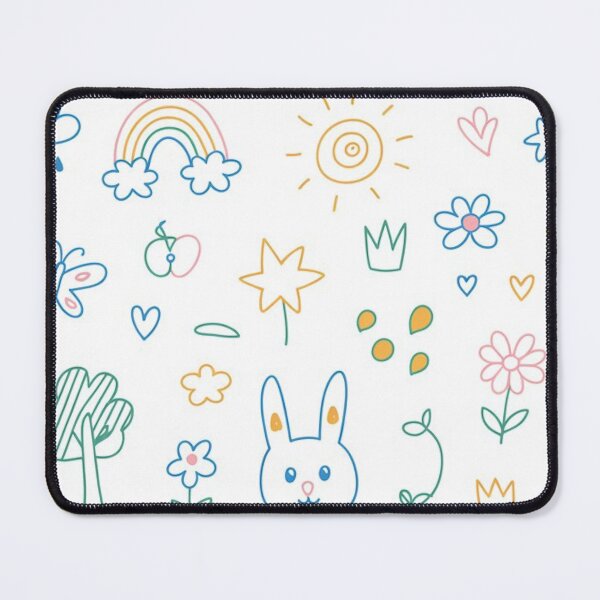 Item preview, Hand Drawn Doodle Collage - Kawaii Icons designed and sold by Mindful Wall Art Studio.