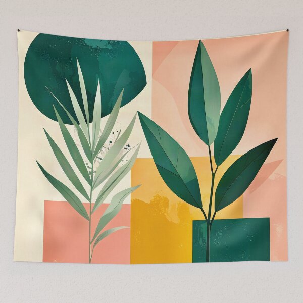 Item preview, Modern Geometric Plant Composition  designed and sold by Vicky Brago-Mitchell®.