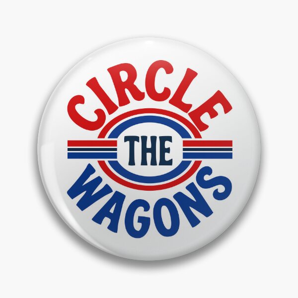 Item preview, Circle The Wagons - Buffalo Football Fans Game Day Badge designed and sold by mazyoy.