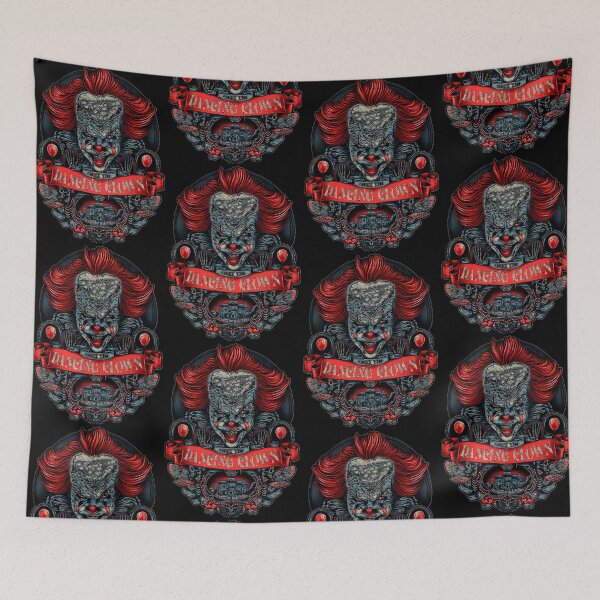 Item preview, Scary Circus Clown Dark Haunted House Poster designed and sold by PamelaCCox.