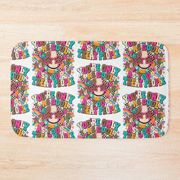 Item preview, Youre Only As Cool As You Treat People Retro Groovy Kindness Happy Face Art designed and sold by JapanAnimeSH2.