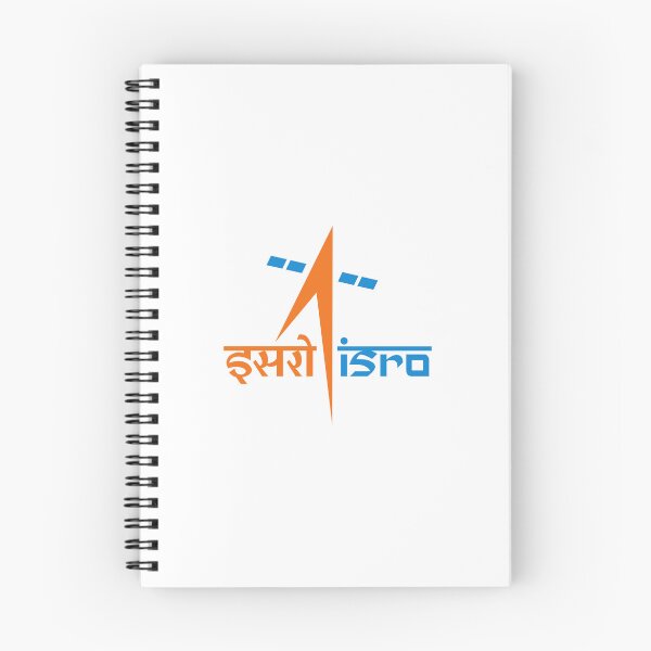 Item preview, Indian Space Research Organisation ISRO Logo with Orange Rocket and Blue Satellite designed and sold by ksawad.