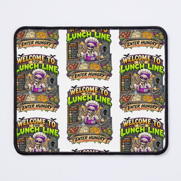 Item preview, Welcome To The Lunch Line Skeleton Lunch Lady Cafeteria Halloween Art designed and sold by CaChimShop.