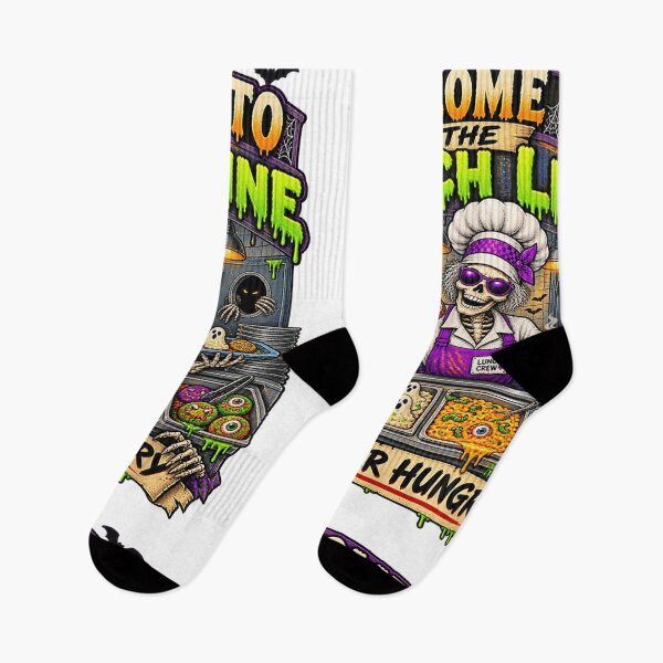 Item preview, Welcome To The Lunch Line Skeleton Lunch Lady Cafeteria Halloween Art designed and sold by CaChimShop.