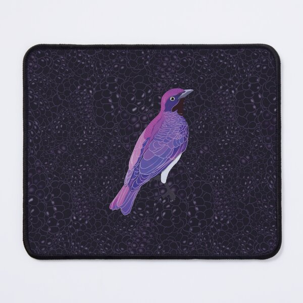 Item preview, Violet Backed Starling and Blackberries designed and sold by BDBirds.