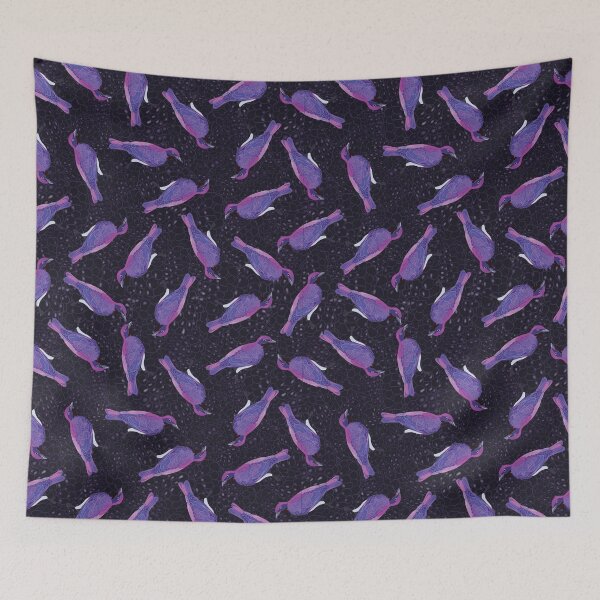 Item preview, Violet Backed Starling and Blackberries designed and sold by BDBirds.